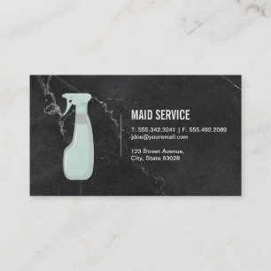 Maid-tjänst Marble Visitkort