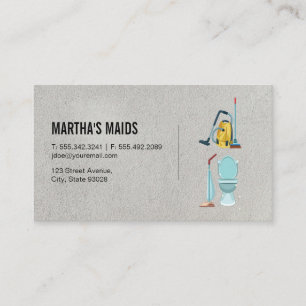 Maid-tjänst   Städning produktutrustning Visitkort