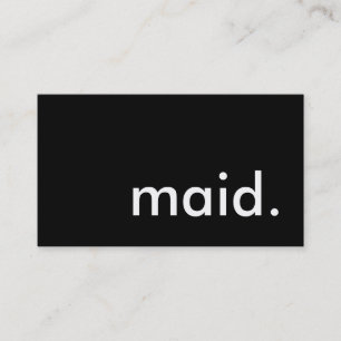 maid. visitkort