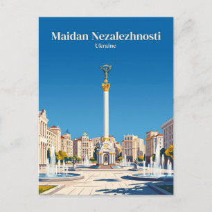 Maidan Nezalezhnosti Ukraina Vykort