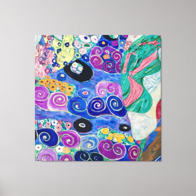 Maiden av Gustav Klimt Canvastryck (Framsida)