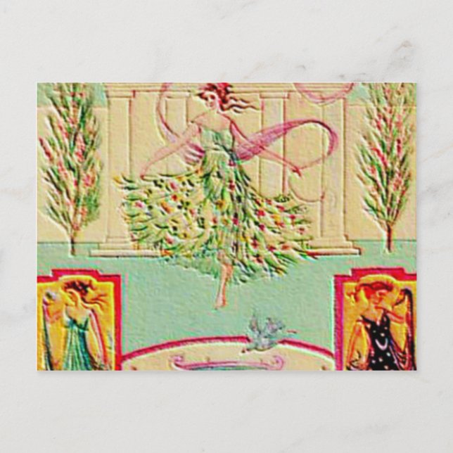 Maiden Goddess Athena Vykort (Framsida)