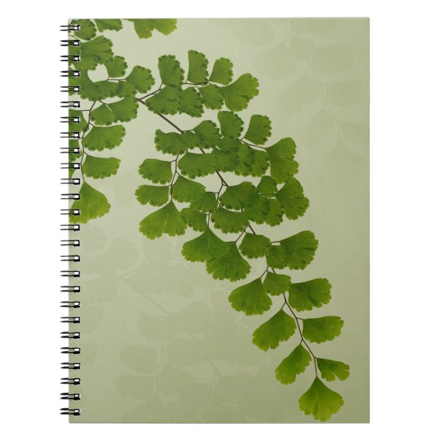 Maiden Hair Fern Frond Anteckningsbok (Framsidan)
