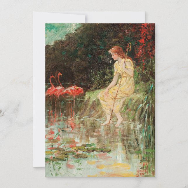 Maiden med Flamingos | Frederick Stuart Church (Framsida)