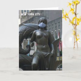 Maiden med masken ansikte - NYC-kort Kort