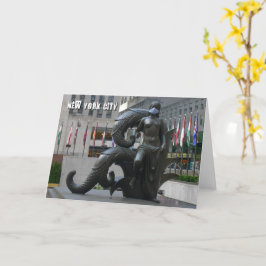 Maiden med masken ansikte - NYC-kort Kort