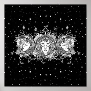 Maiden Mor Crone - Triple Måne Poster