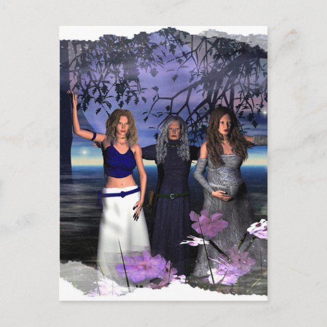 Maiden, Mor och Crone Vykort (Framsida)