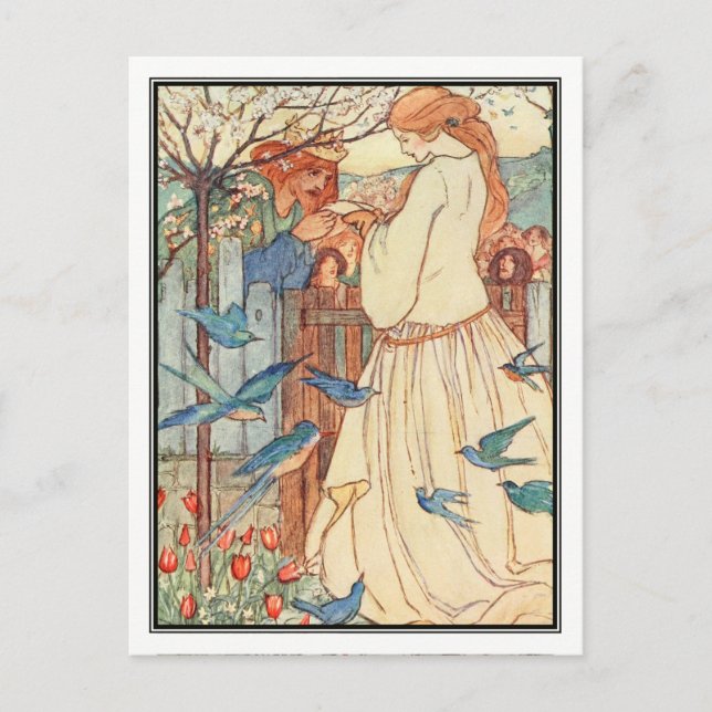 Maiden Sång av Florence Harrison Vykort (Framsida)