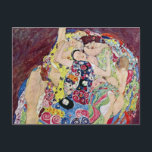 Maiden (Virgin), Gustav Klimt, Vintage Art nouveau Vykort<br><div class="desc">Gustav Klimt (även kallad "The Virgin") (1913) är en vintage av Viktorian Era Art nouveau bra konst symbolism i porträtt. Flera kvinnor glider, sträckte sig och sov i en säng täckt med färgstarka filtar från mosaik mönster. Om artisten: Gustav Klimt (1862-1918) var en österrikisk symbolmålare och en av de mest...</div>