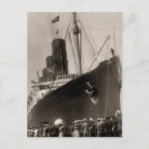 Maiden Voyage of RMS Lusitania, 13 september 1907 Vykort