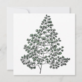 Maidenhair Fern Anteckningskort