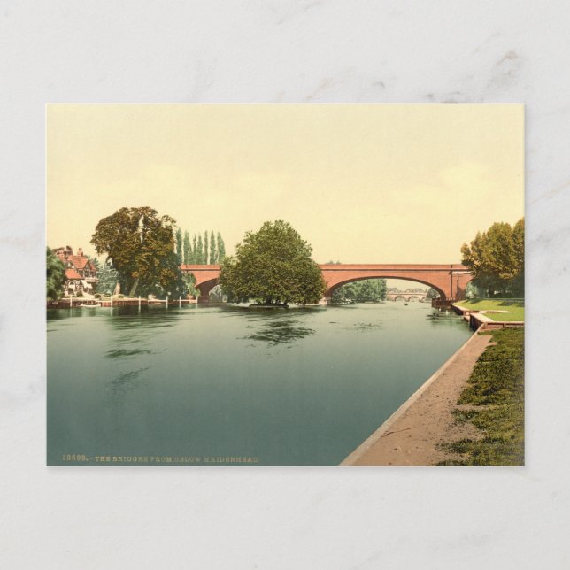 Maidenhead Railway Bridge, Berkshire, England Vykort (Framsida)