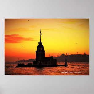 Maidens Torn .Istanbul Turkiet Poster