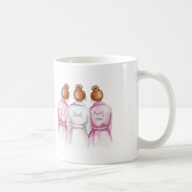 Maids för bulle för TOM TILLBAKA röd bullebrud för Kaffemugg (Höger)