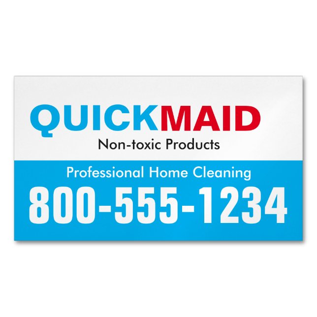 Maidvisitkortar för kylskåp visitkortmagnet (Framsida)