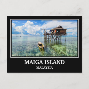 Maiga Island Malaysia vykort