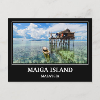 Maiga Island Malaysia vykort