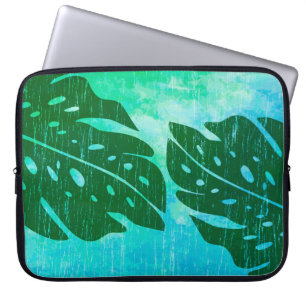 Maikai hawaiansk Monstera lövTie-Färg Wetsuit Laptop Fodral