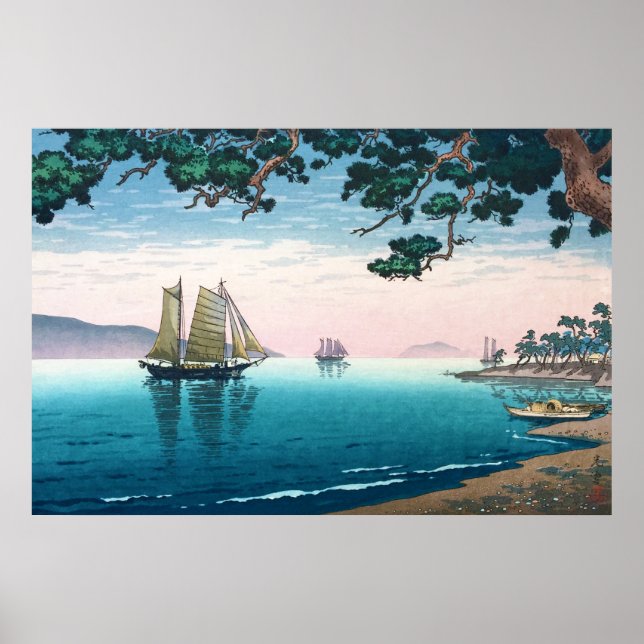 Maiko Beach av Tsuchiya Koitsu Poster (Framsidan)