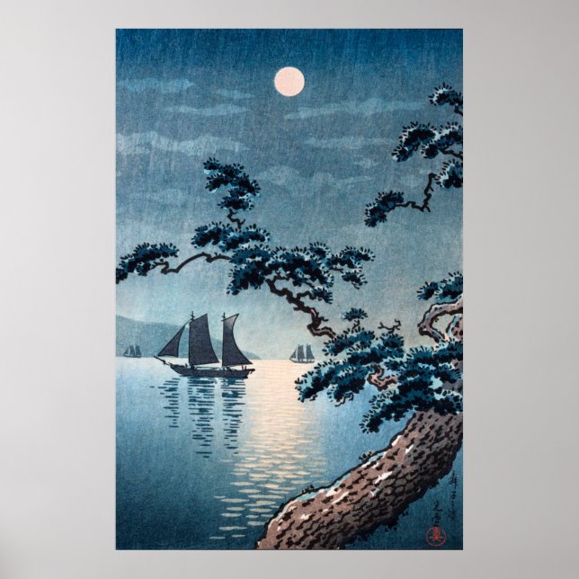 Maiko Beach av Tsuchiya Koitsu Poster (Framsidan)