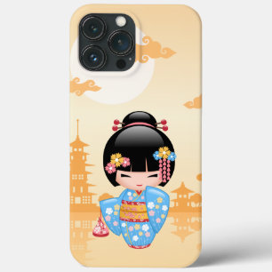 Maiko Kokeshi Doll - Cute Japansk Geisha Girl