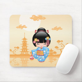 Maiko Kokeshi Doll - Cute Japansk Geisha Girl Musmatta