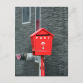 MAIL BOX POST RED BOX POSTCROSSING VYKORT