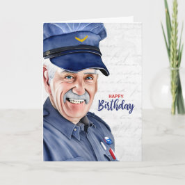Mail Carrier Caucasian Male Male Postal Birthday Kort