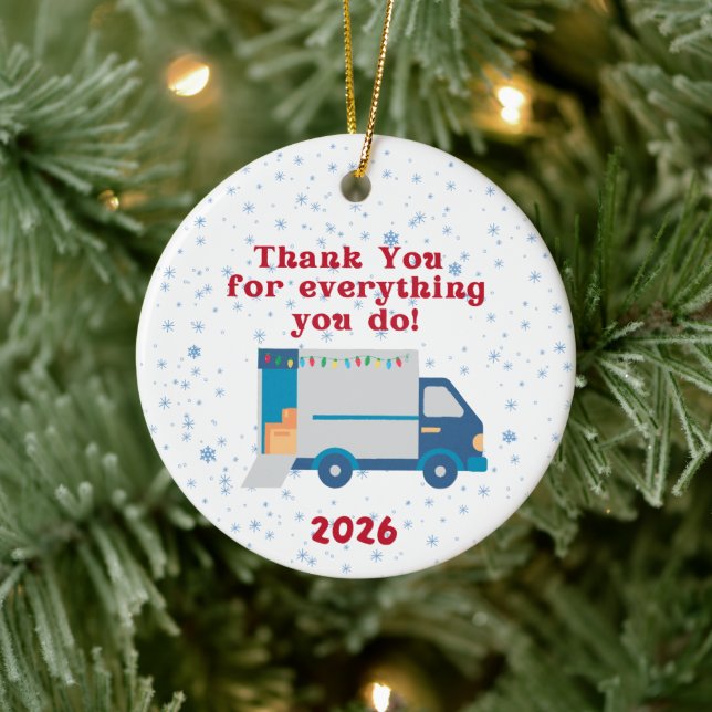 Mail Carrier Christmas Ornament (Träd)