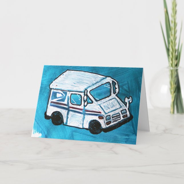 Mail Carrier Fordon Kort (Framsida)