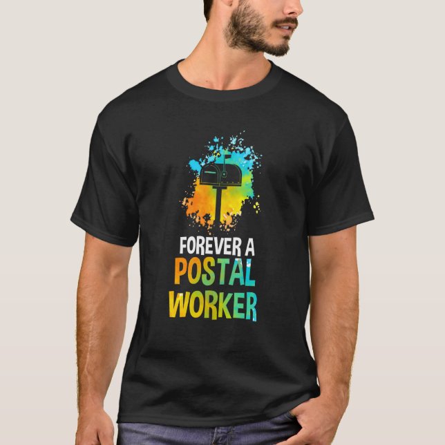 Mail Carrier Postman Mailman Forever A Postal Work T Shirt (Framsida)
