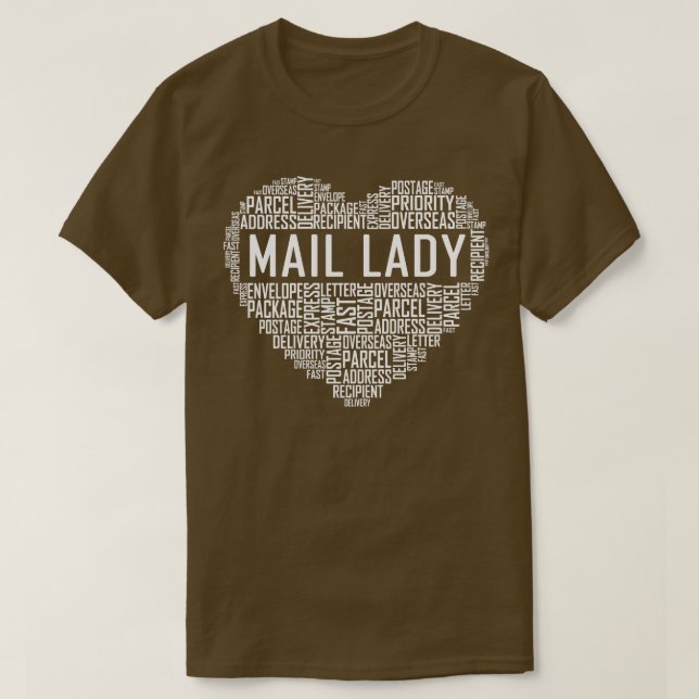 Mail Dam Heart T Shirt (Design framsida)