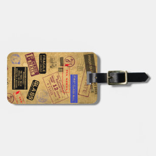 Mail Frimärke Luggage Tag TBA 7/28/2012 Bagagebricka