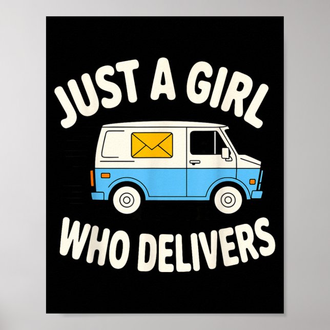 Mail Lady Design For Women Girls Stal Worker Mail  Poster (Framsidan)