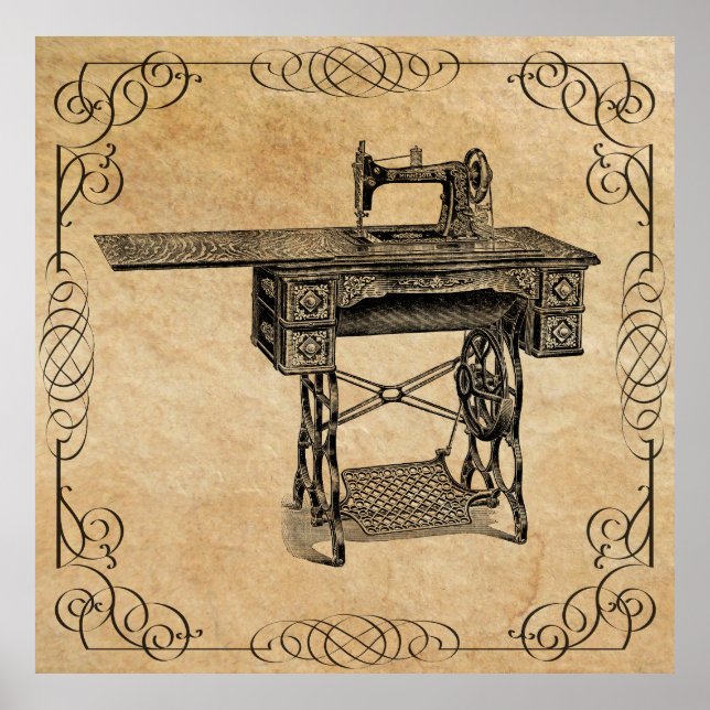 MAIL ORDER SEWING MASKIN by SEARS 1907 Poster (Framsidan)