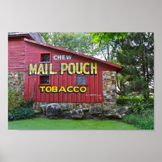 Mail Pouch Tobacco Barn, Red Oak II, Missouri Poster (Framsidan)