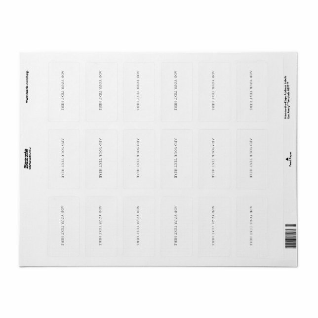 Mailing Label Adressetikett (Helt Ark)