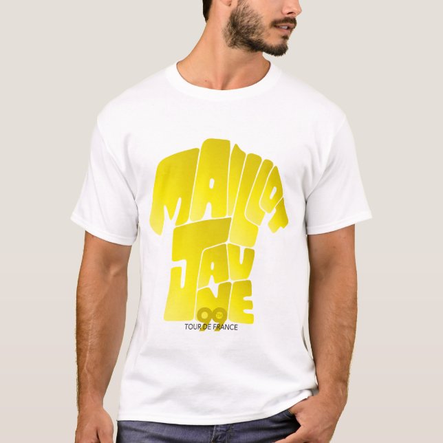 Maillot Jaune - gula Jersey TDF T Shirt (Framsida)