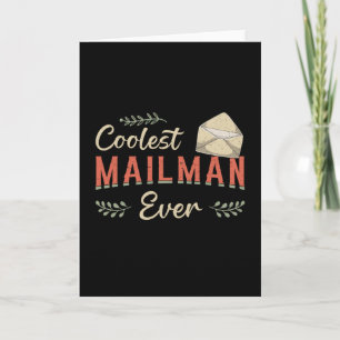 Mailman Day Postman Post Job Delivery Gift Idea Kort