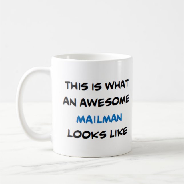 mailman, fantastisk kaffemugg (Vänster)