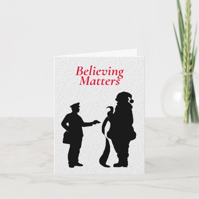 Mailman och Jultomten julkort Helgkort (Framsida)