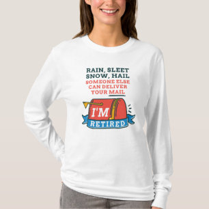 Mailman Pension Retrött Postal Worker T Shirt