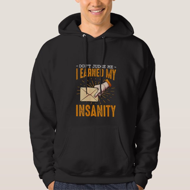 Mailman Post Postal Worker Delivery G Hoodie (Framsida)