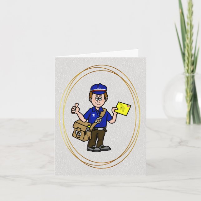 Mailman Tack-uppskattningskort Kort (Framsida)