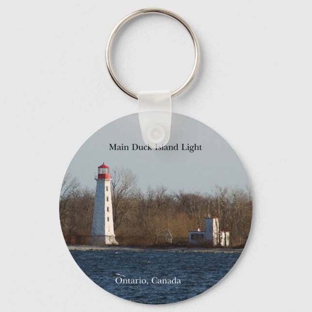 Main Anka Island Light nyckelring (Framsida)