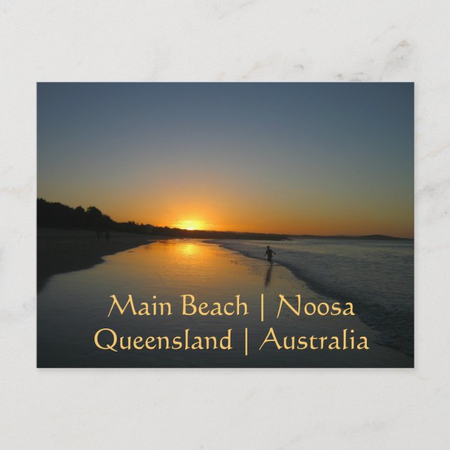 Main Beach, Noosa, Queensland, Australiens vykort (Framsida)
