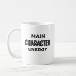 Main Character Energy – Trendy Confidence Coffee Kaffemugg