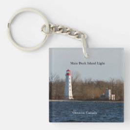 Main Duck Island Light akrylnyckelring
