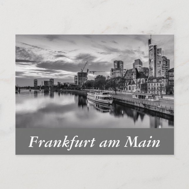 Main i Frankfurt am Main Vykort (Framsida)